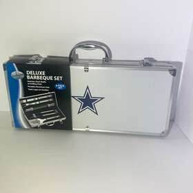F8bq055 Brand Siskiyou Sports Nfl Dallas Cowboys Stainless Steel 8 Piece Bbq Set Pre-owned Never Used