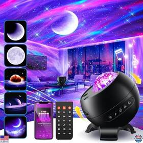 Wh-e03 Brand Staryou Galaxy Light Projector 300 Modes 5 Films Bluetooth White Noise Bedroom