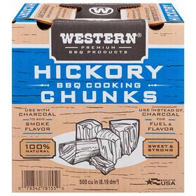 00078342781550 Branded Western 500 Cu In Hickory Chunk Box Cs Smoking Wood Chunks Free Shipping