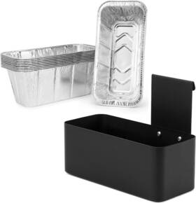 21007-2-cz1 Branded Grease Drip Pan With 10pcs Foil Liners For Earlier Blackstone 28-36 Inch Griddle