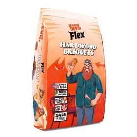 Jdflex14 Branded 14 Lbs. Flex Hardwood Grilling Briquettes 100% All Natural