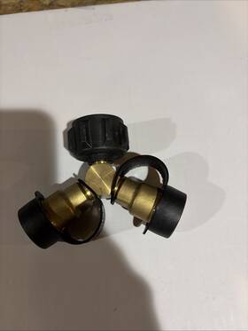 So10001 Branded Propane Y Splitter Gas Tank Hose Adapter Regulator Tee Valve Connector Grill New