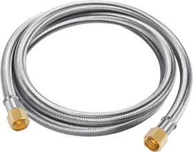 Branded01 313048977983 6 Feet Propane Hose Extension Braided 3/8 Inch Gas Line 6ft Flex