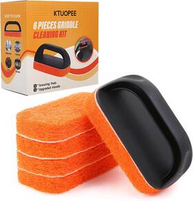 Branded01 445005641668 Upgraded 6-piece Griddle Cleaning Kit For Blackstone Flat Top Grill Cleaner Non