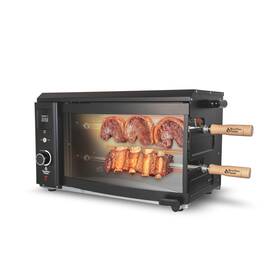 Brazilian Flame 013415964249 Rotisserie Grill Roaster With 2 Auto Rotating Indoor Skewers
