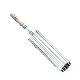 Brazilian Flame 013415964669 Stainless Steel Round Basket Barbecue Net Tube Wire Mesh Cylinder Grill Baske