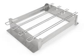 Broil King 060162691386 69138 Narrow Kebab Rack 4 Pack 12 Inch Stainless Steel Skewers Bbq Tools