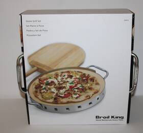 69816 Broil King Imperial Series 13 Inch Stainless Steel Pizza Stone Grill Set