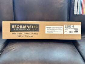 B101652 Broilmaster 720968978455 Broil Master Gas Grill In Ground Post Kit Black Two Piece
