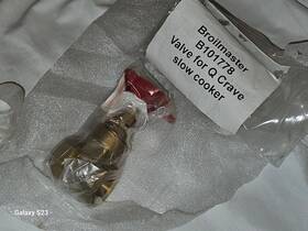 B1010778 Broilmaster B101778 Gas Grill Slow Cook Crave Q3 Replacement Brass Drain Valve