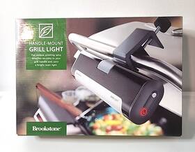 Brookstone 400004397944 Handle-mount Bbq Grill Light Weatherproof Pivoting Led New Nib
