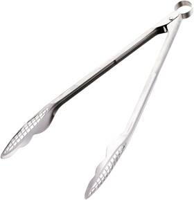 747188 Browne & Co. Cuisipro Stainless Steel Narrow Grill/fry Tongs 12-1/2-inch