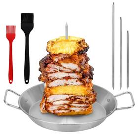 Bsdlzch 717813479717 Vertical Skewer Al Pastor Stainless Steel Brazilian Skewers El