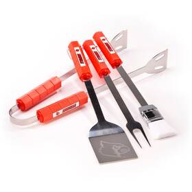 Bsi 015889610325 University Of Louisville Cardinals Barbecue Set Ncaa Spatula Fork Brush Tongs