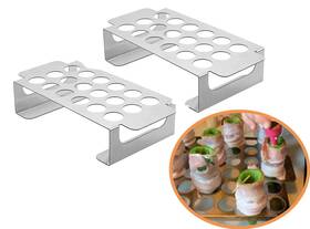Btcdr 702909570997 2 Pack Jalapeno Grill Rack With Handle Barbecue Popper Holder