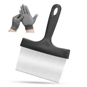 Gj-2025-01 Buatacme Griddle Scraper Stainless Steel Flat Top Grill With 5 Inch Handle Sturdy