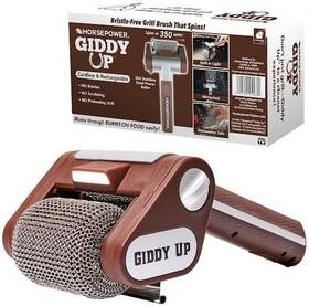 18140 Bulbhead Horsepower Giddy Up Bristle-free Spinning Grill Brush With Led As-seen-on-tv Cord