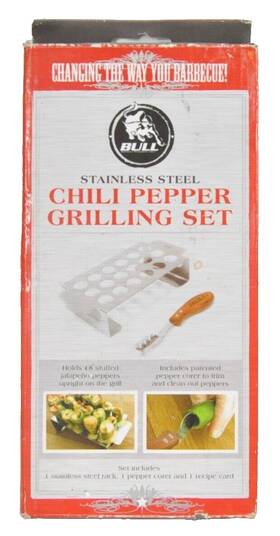 Bull 635835241160 Stainless Steel Chili Pepper Grilling Set 24116 Bbq Grill