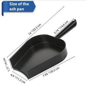 Burly Grill 744358774922 Ash Pan For Big Green Egg Stainless Steel Shovel