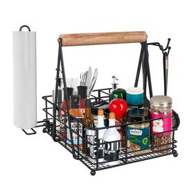 Burly Grill 744358777831 Caddy With Paper Towel Holder Picnic And Utensil F