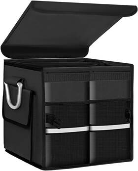 Bwbwnd 731041228992 Car Trunk Organizer With Lid 28l Collapsible Waterproof Oxford Fabric Org