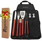 C8-a58 Unbrand Stainless Steel Bbq Grill Tool Set With Hard Wood