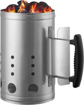 Cadara 313038954918 Charcoal Chimney Starter Bbq Grill Lighter Barbecue Fire Grilling For Bb