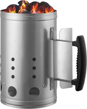 Cadara 445017456410 Charcoal Chimney Starter Bbq Grill Lighter Barbecue Coal Fire Grilling