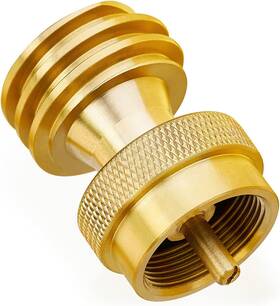 Calpose 744759706607 1lb Propane Tank Adapter Solid Brass 20lb To Converter Adapte