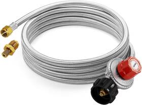 Hpr-03 Calpose 15ft High Pressure Propane Regulator Hose 20psi 15 Feet Stainless Steel