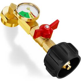 Pra2 Calpose Propane Refill Adapter With Valve And Gauge Fill 1 Pound Bottles From