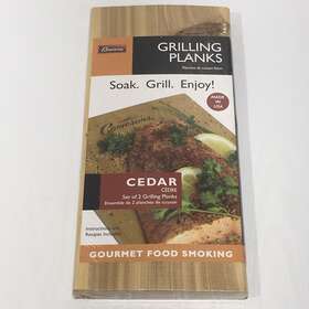 Camerons 035044011033 Gourmet Cedar Grilling Planks Food Smoking Set Of 2 New Usa