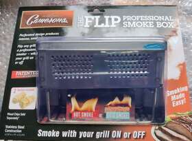 Camerons Products 656103025251 Bbq Smoker Box For Hot And Cold Smoke - Inch The Flip Stainless Steel Patented