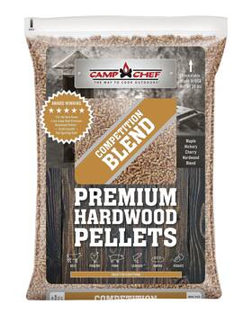 Camp Chef 033246214672 Competition Blend Bbq Pellets Hardwood For Grill Smoke Bake Roast 20 Lb Bag