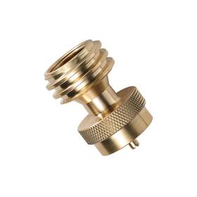 Camping Moon 582749695014 Steak Saver Adapter 20lb To 1lb Propane Tank Converter Solid Brass Fitting