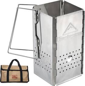 Us-mt-18 Camping Moon Portable Charcoal Chimney Starter Stainless Steel Mt-18