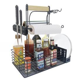 Canshow 705888211998 Grill Caddy Bbq Condiment Organizer For Outdoor Camping Tailgating Picnic Ki