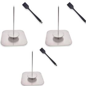Casa Mama 195893535309 3pk Vertical Bbq Skewer Hack Set With 3 Different Sizes