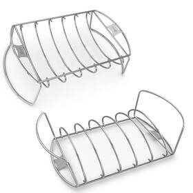 Cave Tools 646437530224 Rib Roast Bbq Rack - Roasting And Cooking Chicken Turkey Hams On Gas
