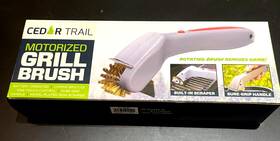Cedar Trail 041979211592 Motorized Grill Brush With Copper Bristles And Plated Iron Scraper New