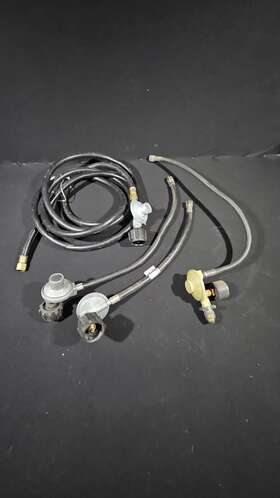 Gp04a Chant Lot Of 4 Propane Hose And Regulator