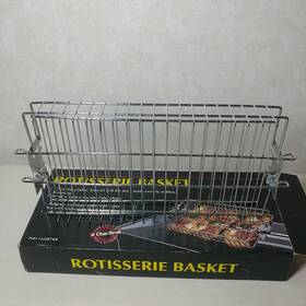 4184744 Char-broil Rotisserie Basket 2 Piece Adjustable Height Fits Most Spits