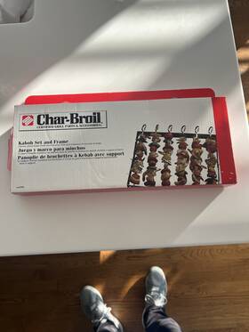4184792 Char-broil Kabob Set And Frame New