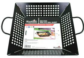 Char-broil 845331009311 Non-stick Wok Style Metal Grill Basket Black With Handles
