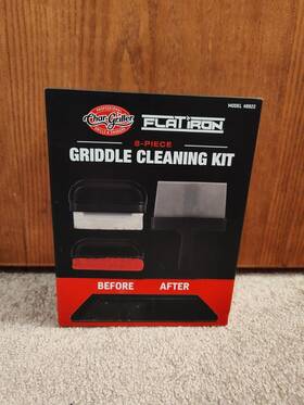 8922 Char-griller New Professional Flat Iron 8-piece Griddle Complete Cleaning Kit