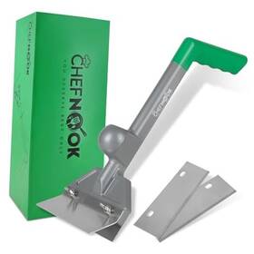 Chn001 Chefnook Griddle Scraper With Long Handle Heavy Duty Grill Cleaner Stainless Steel