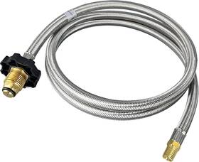 Chilipili 758289184521 6ft Pol Npt Male Flare Rv Propane Hose Kit For Travel Trailer 1/4 Inch Universal Lp