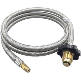 Chilipili 758289184736 Pol X 1/4 Inch Inverted Male Flare Rv Propane Pigtail Hose 6ft Stainless Steel B