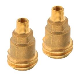 Qcc1 Chironal 798199736256 2pcs Brass 5042 Male Acme Nut Propane Gas Fitting Adapter With 1/4 Inch