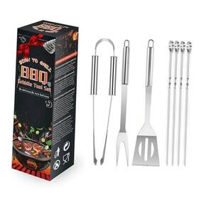 Chuangxinhuolihuanbao 601673083279 7pcs Barbecue Grill Utensils Set Stainless Steel Bbq Tools For Outdoor